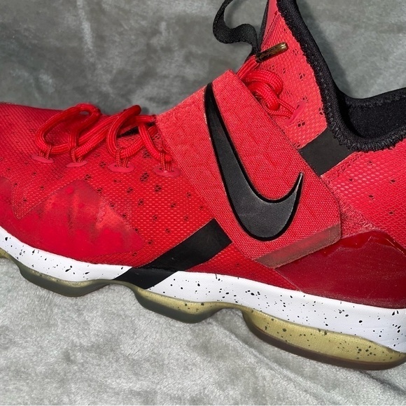 Nike LeBron XIV “University Red” Basketball Shoes Men’s 10.5 Red/Black/White - Picture 7 of 13